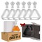 Makerflo Customizable Decanter with Airtight Stopper 22 oz (Case of 6) | Liquor Decanter Bottle for Wine, Scotch, Bar, Ideal for DIY Personalization - Laser Engraving, UV DTF, Vinyl, Epoxy, Individually Wrapped